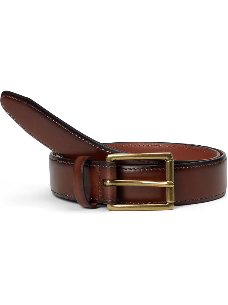 Brown Johnston & Murphy Shadow-edged Belt