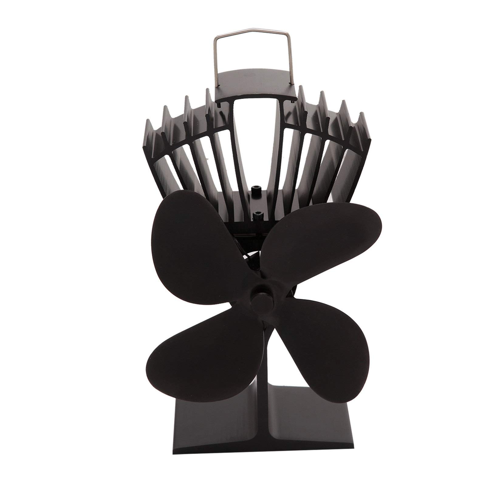 Fireplace Fan, 4 Blades, Heat-Powered Stove Fans, Environmentally Friendly  and Efficient Fan, Easy to Use (Colour: Black, Size: 16 x 13 x 21 cm) :  Amazon.de: DIY u0026 Tools