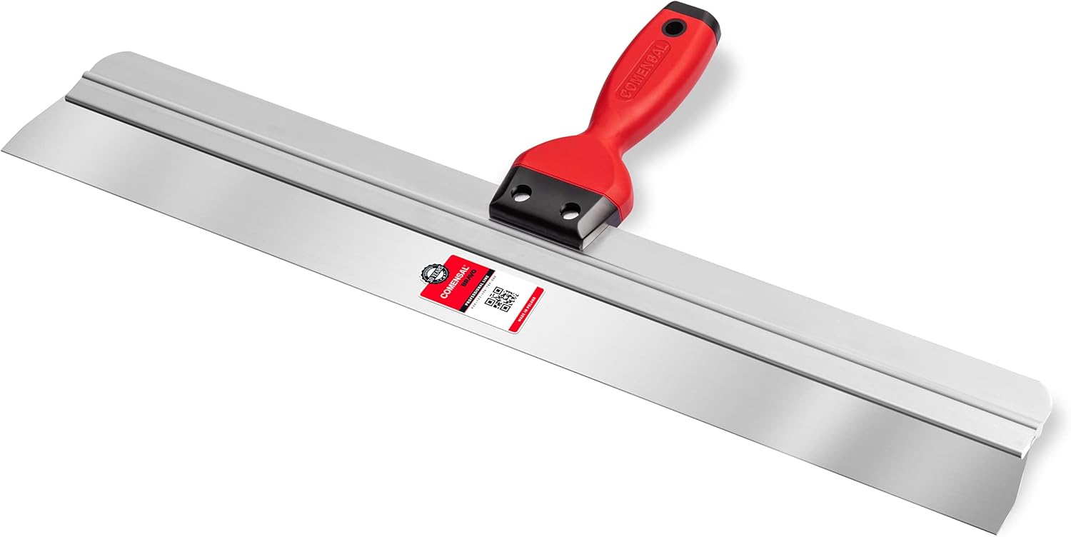 COMENSAL® Taping Knife 24"- Plastering Tool - Stainless Steel - Plastering Spatula - Ergonomic Handle - Drywall Filling Knife - Made in EU