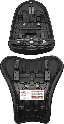 Miniatura 5 de TCT-MOTORPARTS Cojín de asiento del conductor y del pasajero para Suzuki GSXR1000 GSXR-1000 2005-2006 05 (negro y blanco)