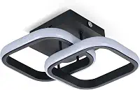 Luminária De Teto LED Quadrada E Moderna, Luz De Teto Preta Para Corredor, Quarto E Sala De Estar, 3000K-6000K