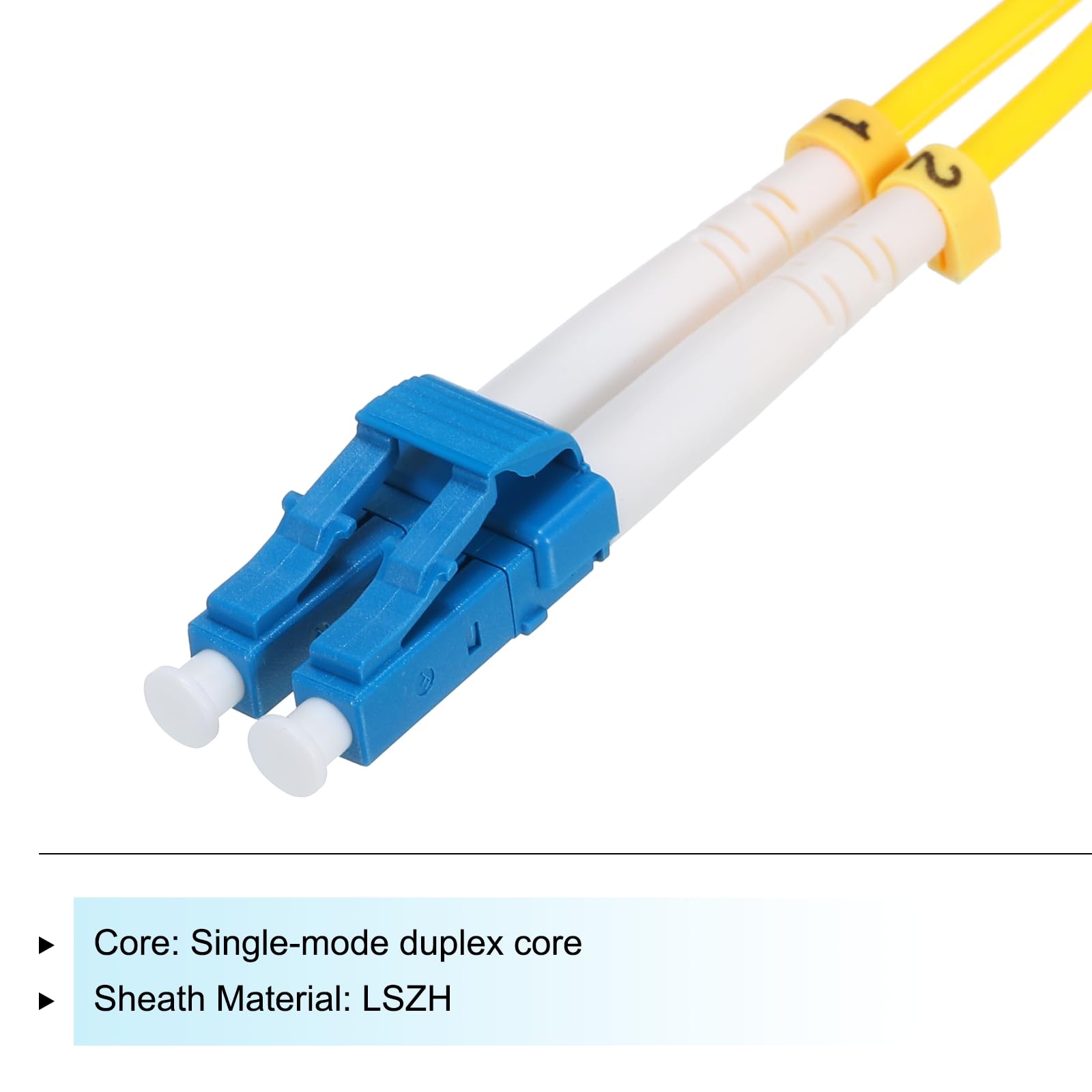 Mc.T様 MECCANIXITY Single-Mode Duplex Fiber Patch Cable 0.3m/0.98Ft LSZH