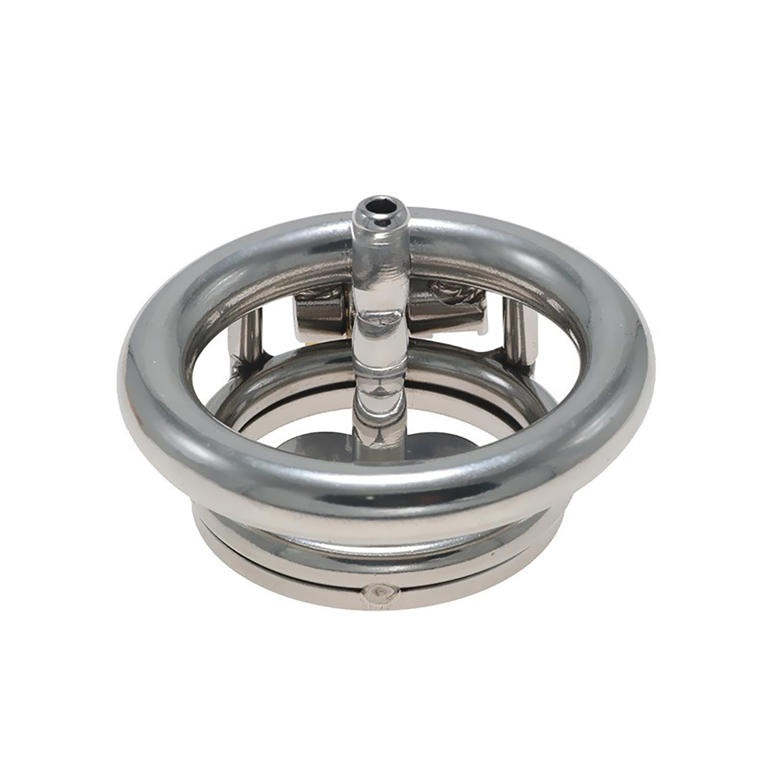 Flat Small Stainless Steel Baseball Sport Protector Cinturón y Enchufe de Masaje de Metal Equipo de equitación Transpirable,Silver/b,L