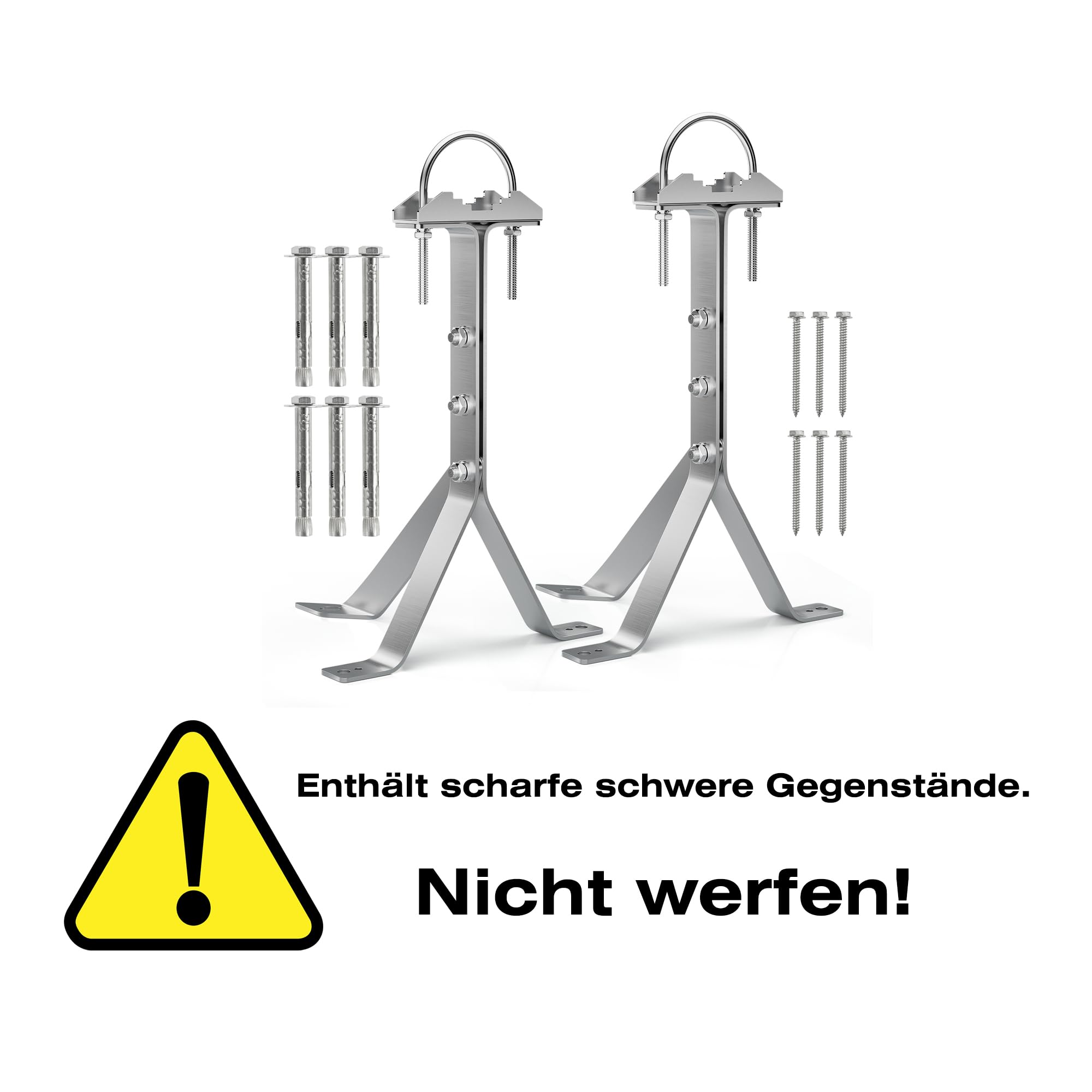 A Pair of SS304 antena ścienna 40 cm wysoki słup Heavy Duty Pole or Pole Attachment for Satellite Bowl/DVB-T2 radio antena/antena LTE / parasol