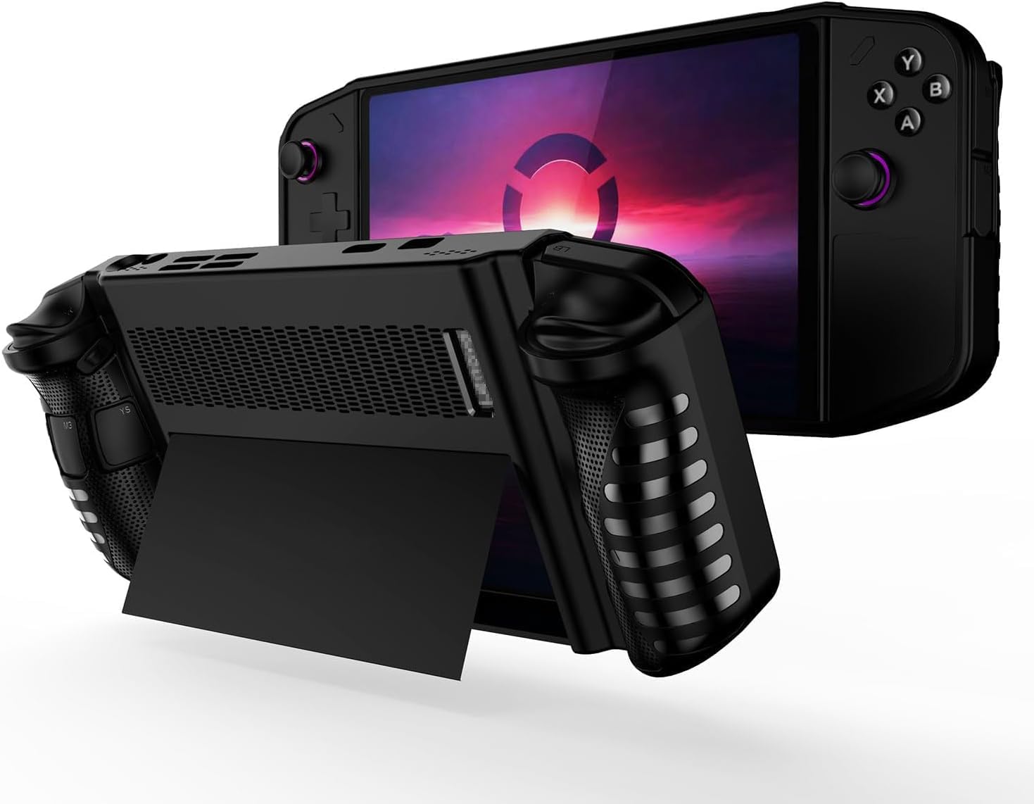 Protective Case Fit for Lenovo Legion Go 8.8", 2023 Release Handheld Game Console, Skin Full Body Soft TPU Drop-Proof Protector Cover Slim Case with Shockproof, Anti-Collision, Non-Slip (Black)