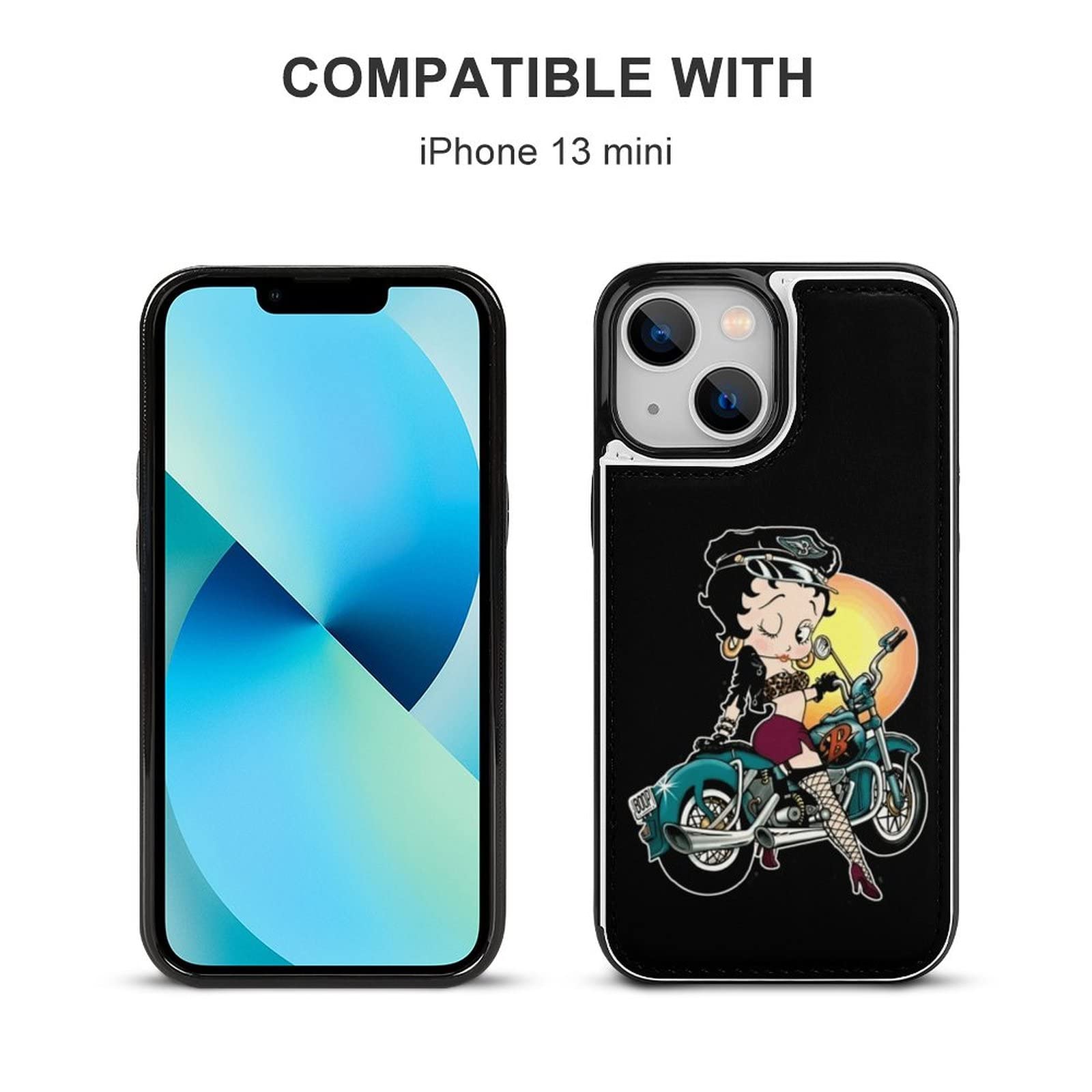 Amazon.co.jp: iphone 13ケース 手帳型 ベティちゃん iPhone 13 Mini用