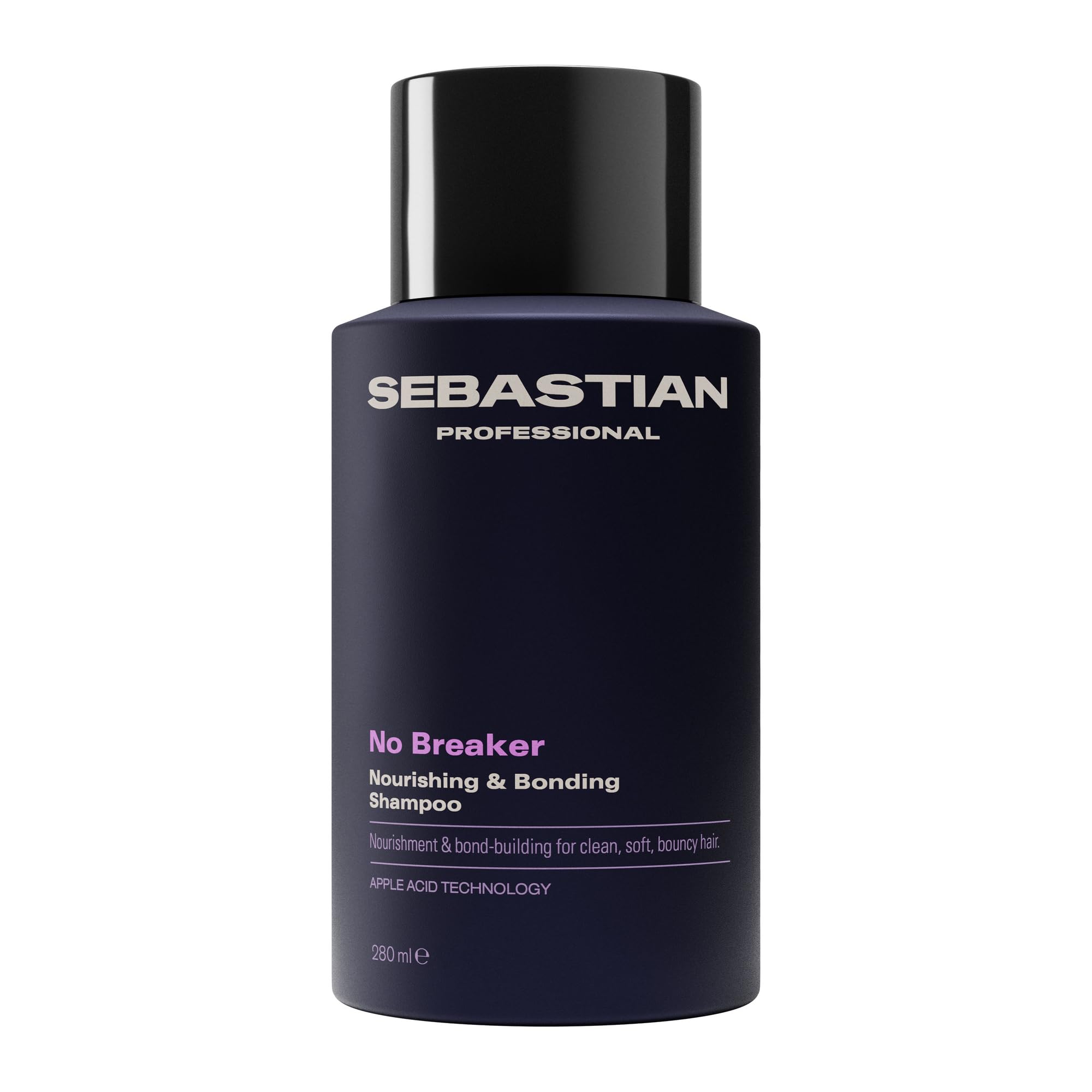 Sebastian Professional NO BREAKER Nourishing & Bonding Shampoo – Pflegendes Shampoo mit Apfelsäure-Technologie, reinigt sanft & stärkt die Haarstruktur für weiches, schwungvolles Haar - 280 ml