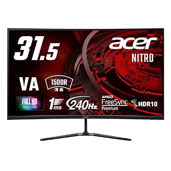 Amazon.co.jp: Acer Nitro 湾曲 ゲーミングモニター 31.5インチ