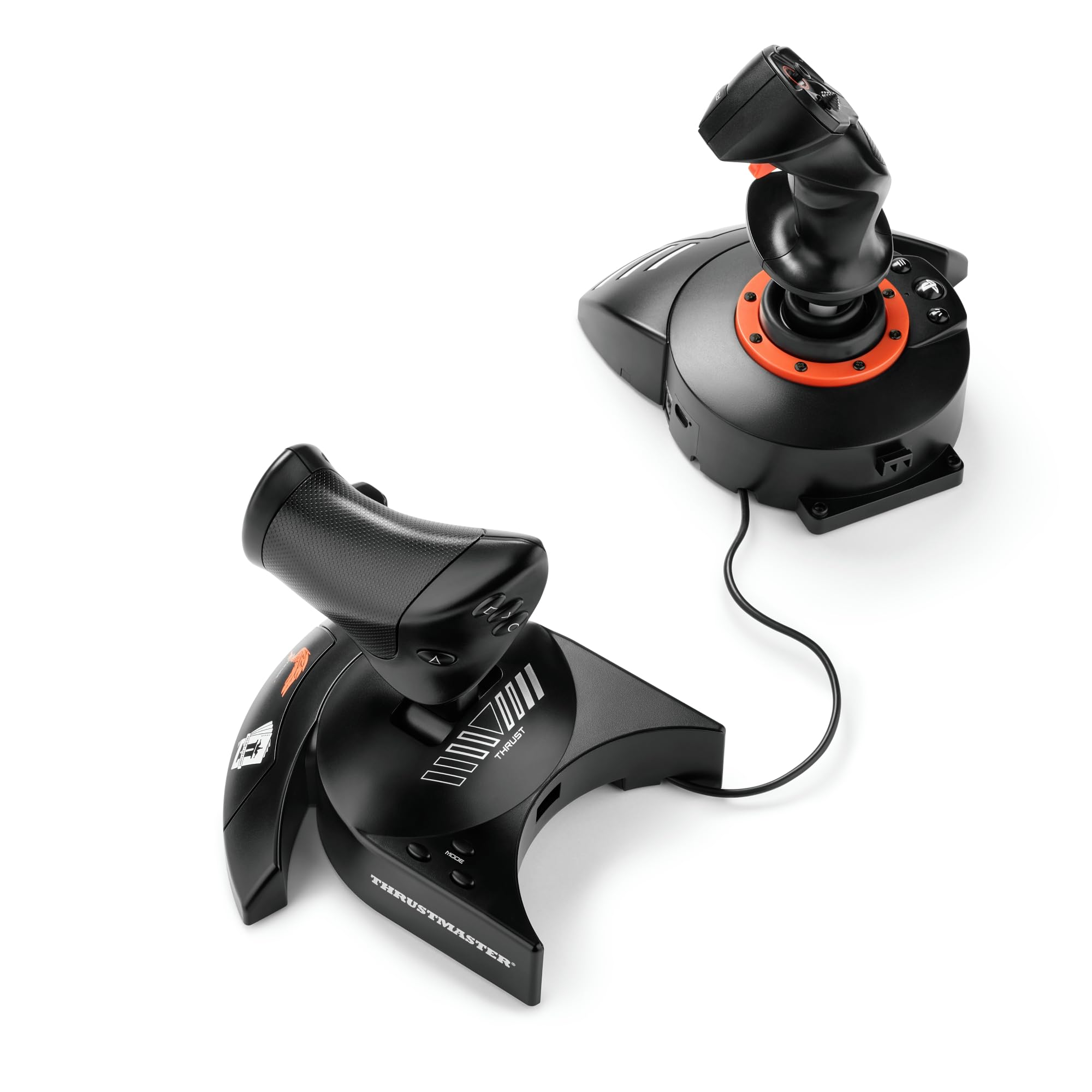 Thrustmaster T.Flight Hotas Neo Ace Combat 8 - PS5/PS4/PC | Licencia oficial Ace Combat 8, sensores H.E.A.R.T., acelerador desmontable, vibración integrada y timón dual