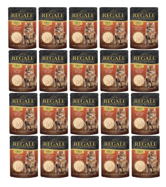 Regale Luxury Cat Food, Chicken Breast Fillets in Sauce, Pack of 20 x 70g