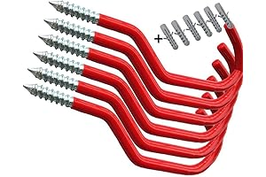 Heavy Duty Large Bike Hooks (Set of 6)