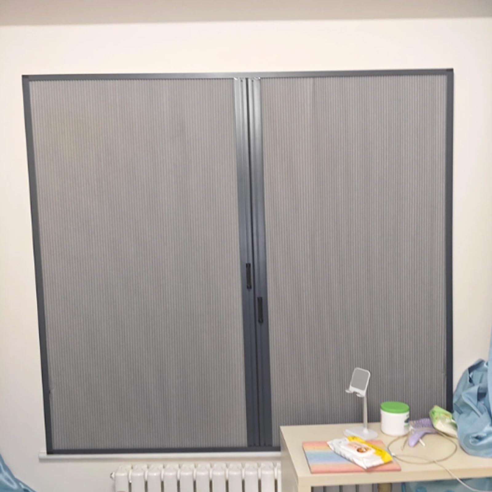 puerta plegable acordeon Puertas Concertina De Panal Internas 100 110 120 130 CM H, Puerta Corredera Plegable Invisible Divisor De Ambientes Para Dormitorios/Baños/Armarios(A,80x120cm)