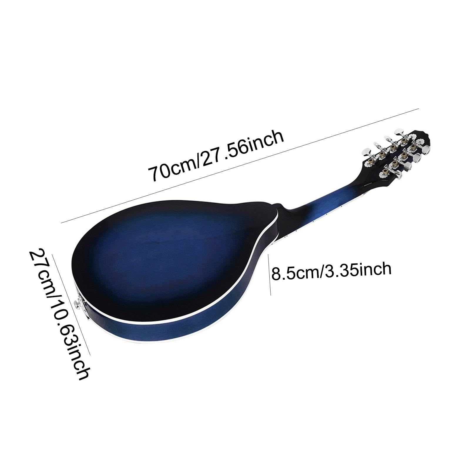 Qianly Mandolina, Instrumento Musical Clásico, Regalo de Cumpleaños. Mandolina Acústica de, Instrumento de Cuerda de Juguete para Niños Y Niñas, Mandolina Simple