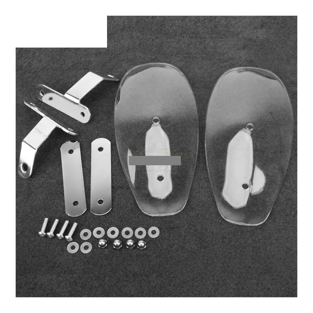 TONGUC Protections de Levier de Moto, Barre de poignée transparente pour moto, 1 paire, protège-mains, protection contre le froid, déflecteur de vent