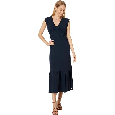 Платье Tommy Hilfiger Solid Tiered Midi Dress