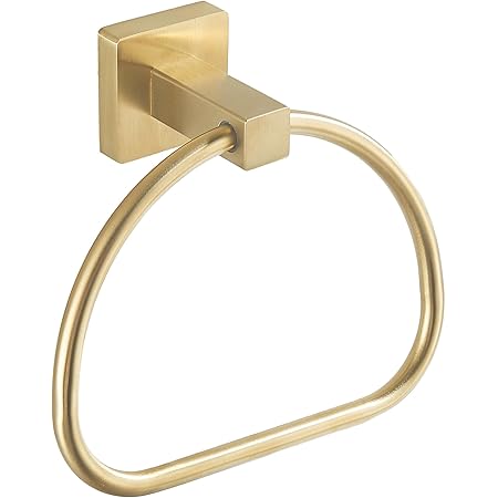 BigBig Home Gold Towel Holder, Bathroom Towel Ring Stainless Steel Brushed Gold Hand Towel Racks Wall Mounted Be2 Be2 - View #8