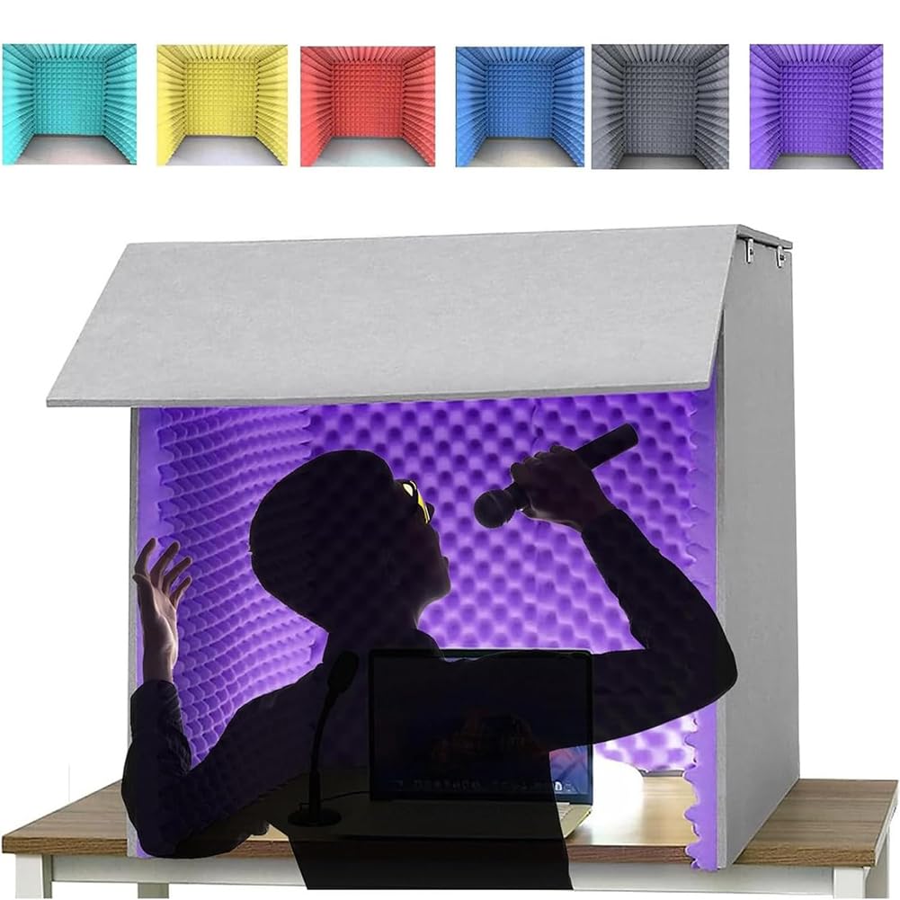 Cabina di registrazione musicale portatile Microfono Isolamento Shield Cube per Music Studio Rap Recording