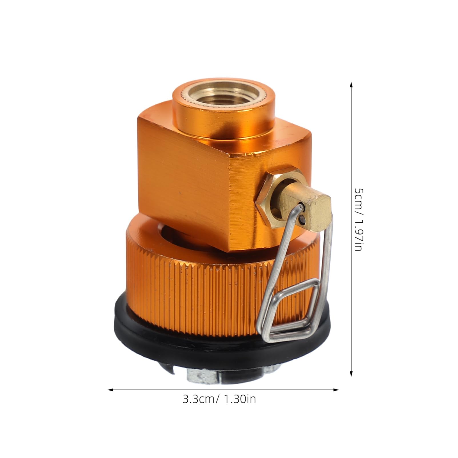 TOYANDONA Outdoor Stove Adapter for Camping Leakproof Propane Canister Refill Valve Converter for Backpacking Stove Compact Lightweight Essential for Barbecues and Picnics