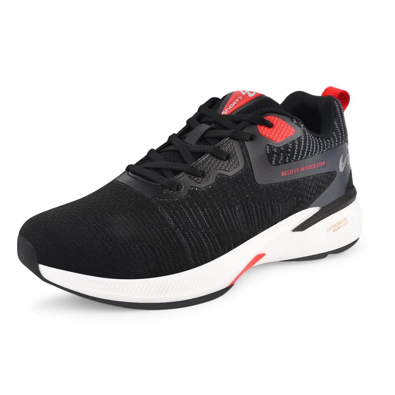 Campus Mens Node BLK/D.Gry Running Shoes - 8UK/India 22G-979 (B0BVZP3F6R) Amazon Price History, Amazon Price Tracker