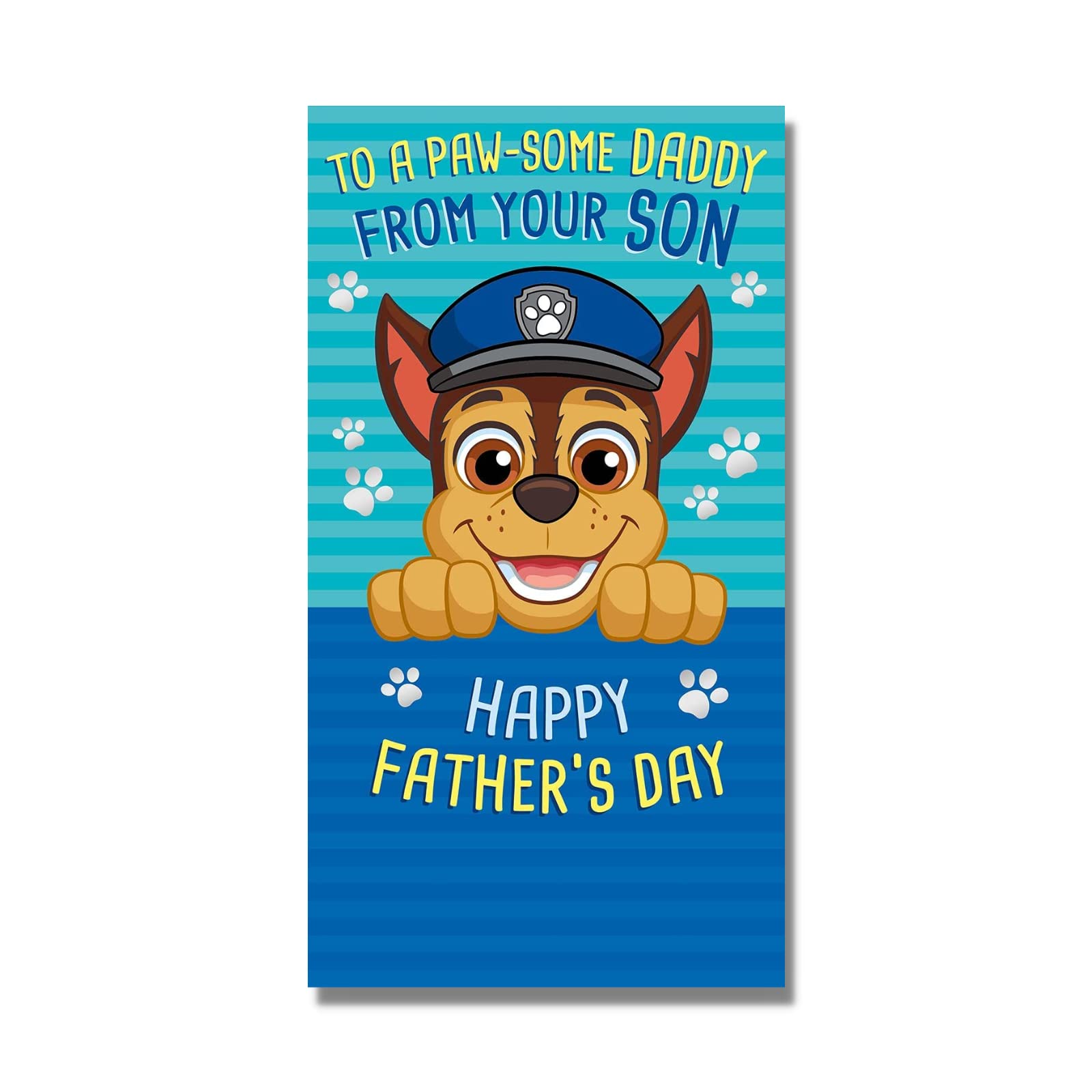 Paw Patrol Father's Day Card Daddy from Son, Fathers Day Cards to Daddy