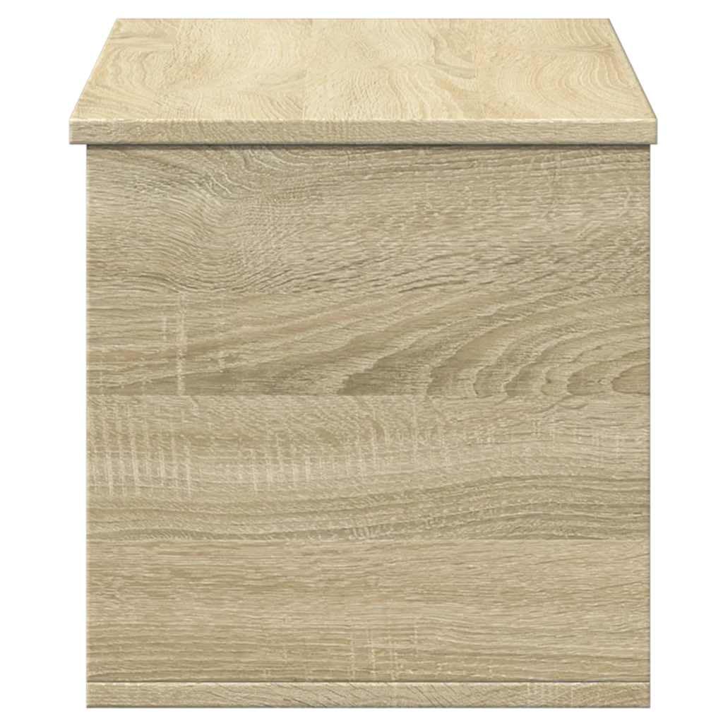 vidaXL Caja de almacenaje Madera ingeniería Roble Sonoma 90x35x35 cm, Caja de Mantas, Cofre de Almacenamiento, baúl de Juguetes, Caja de Juguetes
