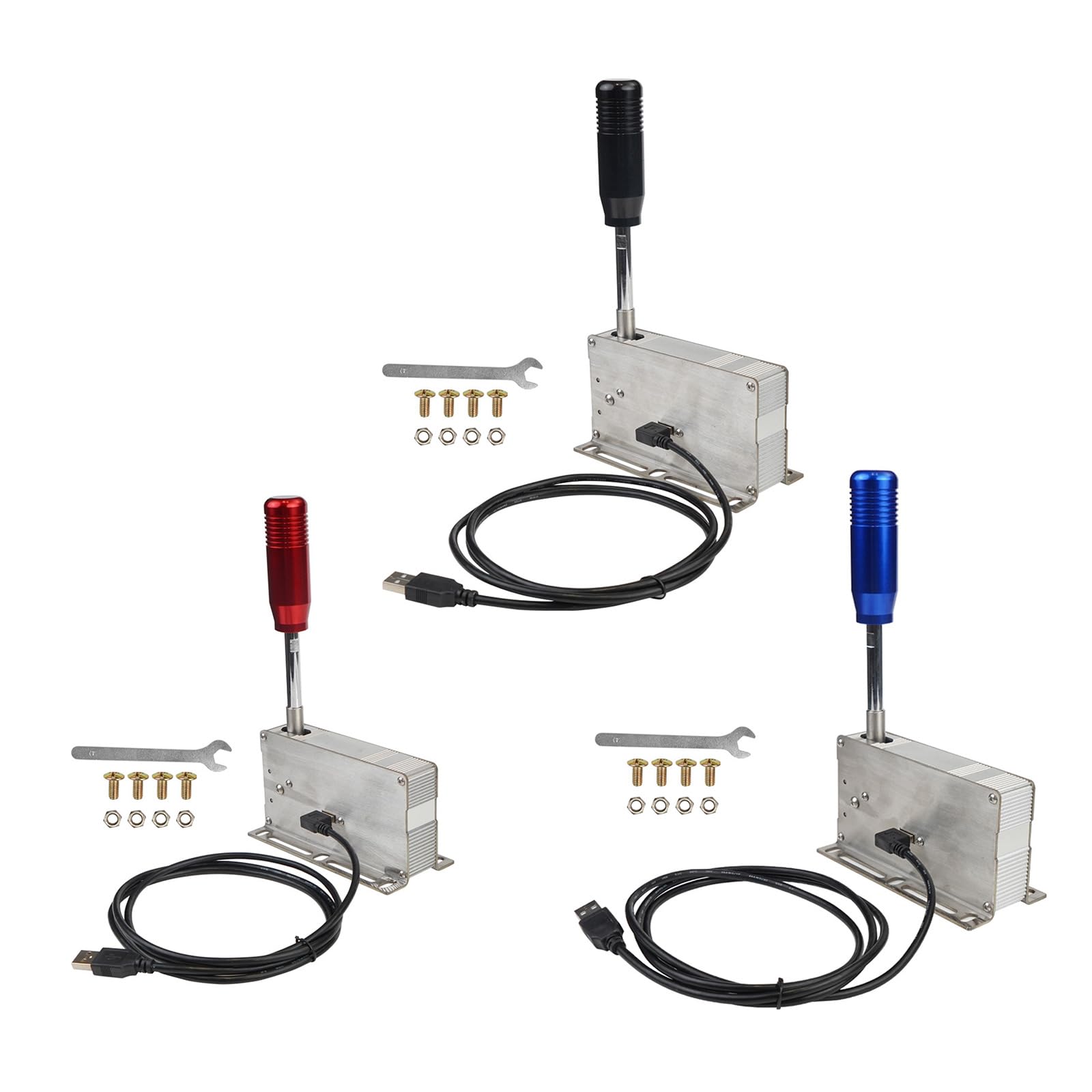 3. Palanca De Cambios Secuencial Para PC/consola Controlador Aluminio Acción Rápida Integración Perfecta Palanca Cambios Carreras Profesional