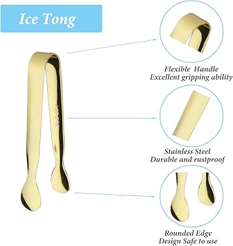 6PCS Silicone Mini Tongs+6PCS Ice Tongs