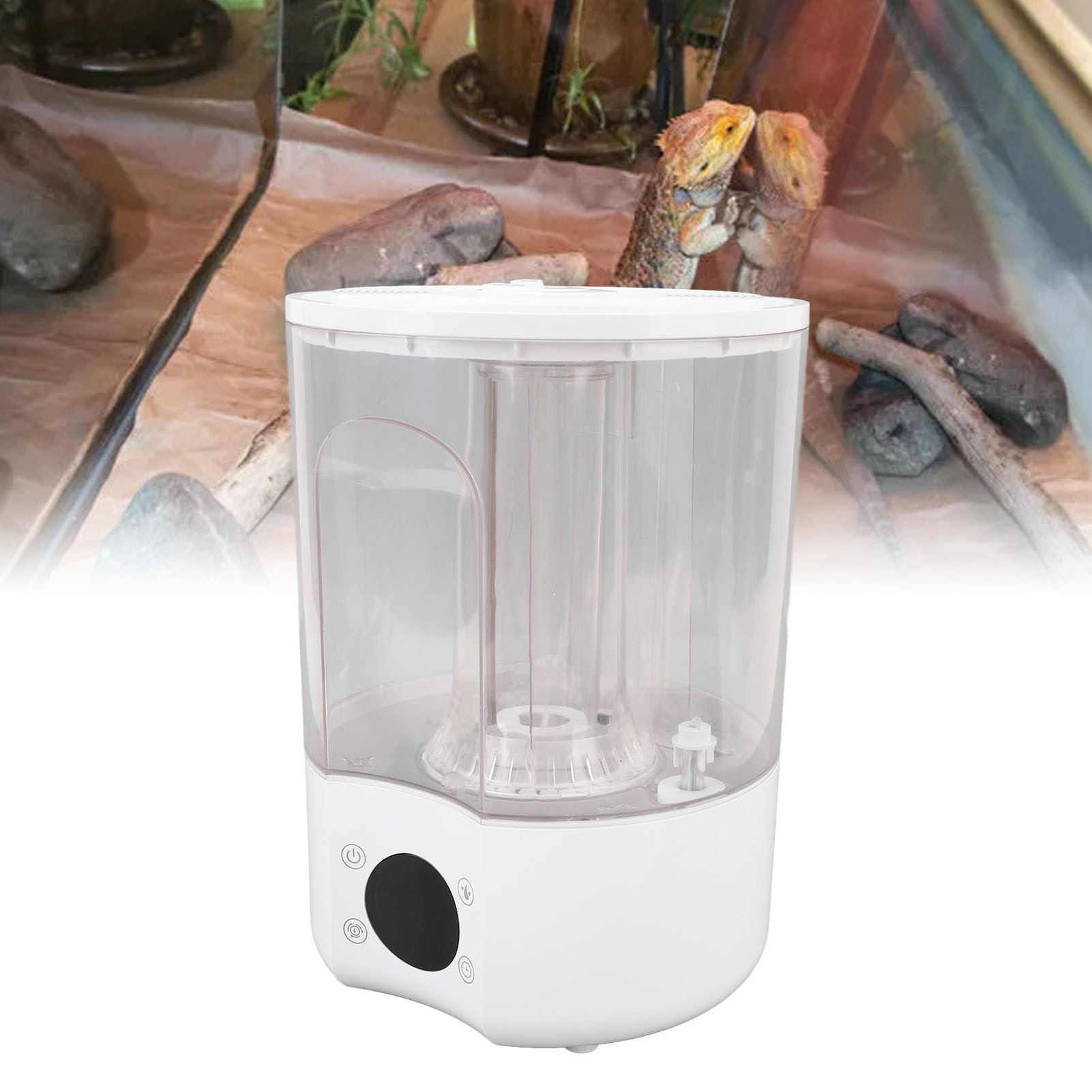 Pyhodi Umidificatore per Terrari, Nebulizzatore per Rettili, Macchina del Fumo da 4 Litri, con Timer e Telecomando, Nebulizzatore Automatico per Tartarughe, Camaleonti, Pipistrelli,