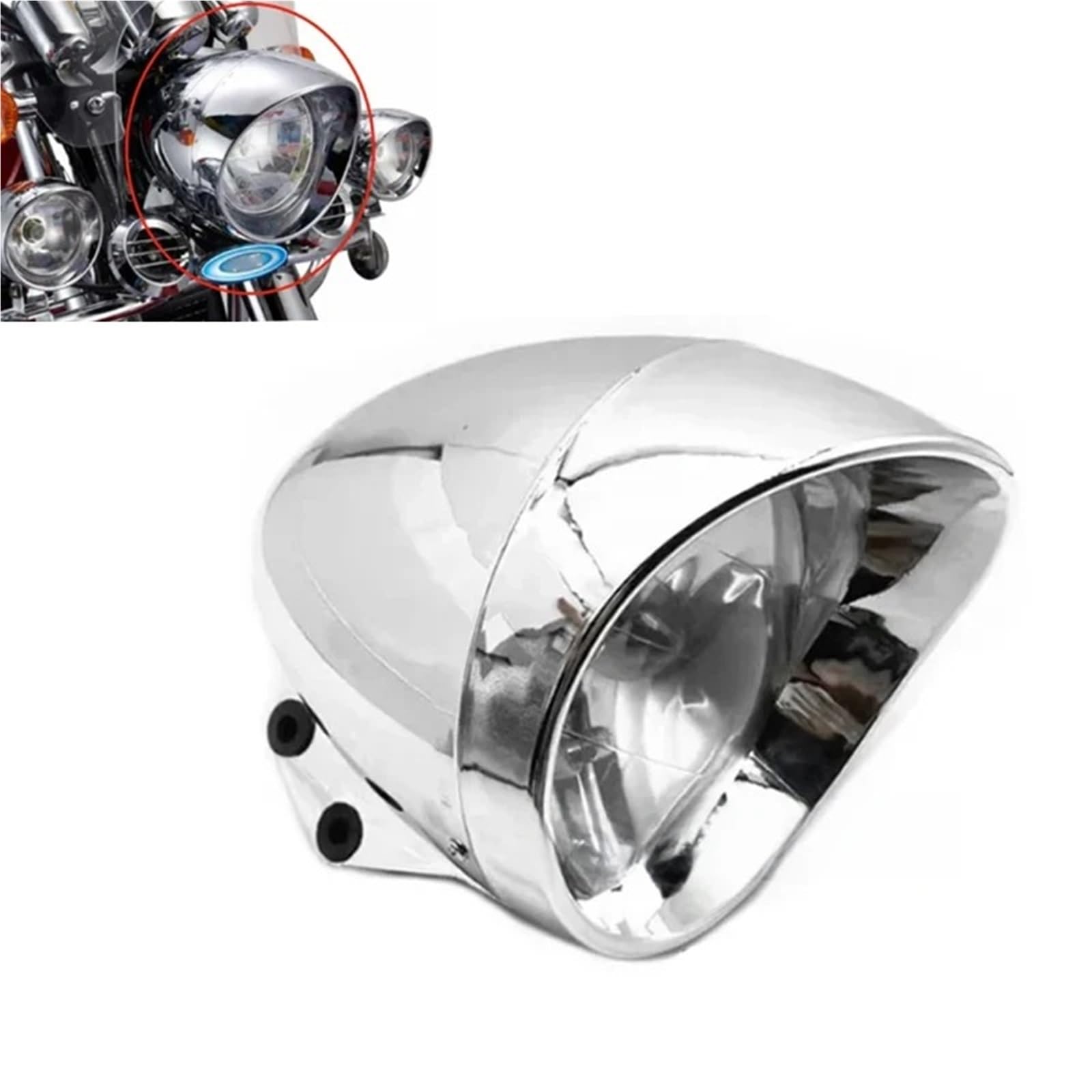 Luces Exploradoras Moto Para Lifan Faro Halógeno Tipo Bala De 6,5"