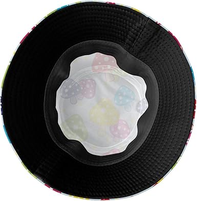 Bob à Motif Champignons - Chapeau Original Et Fun