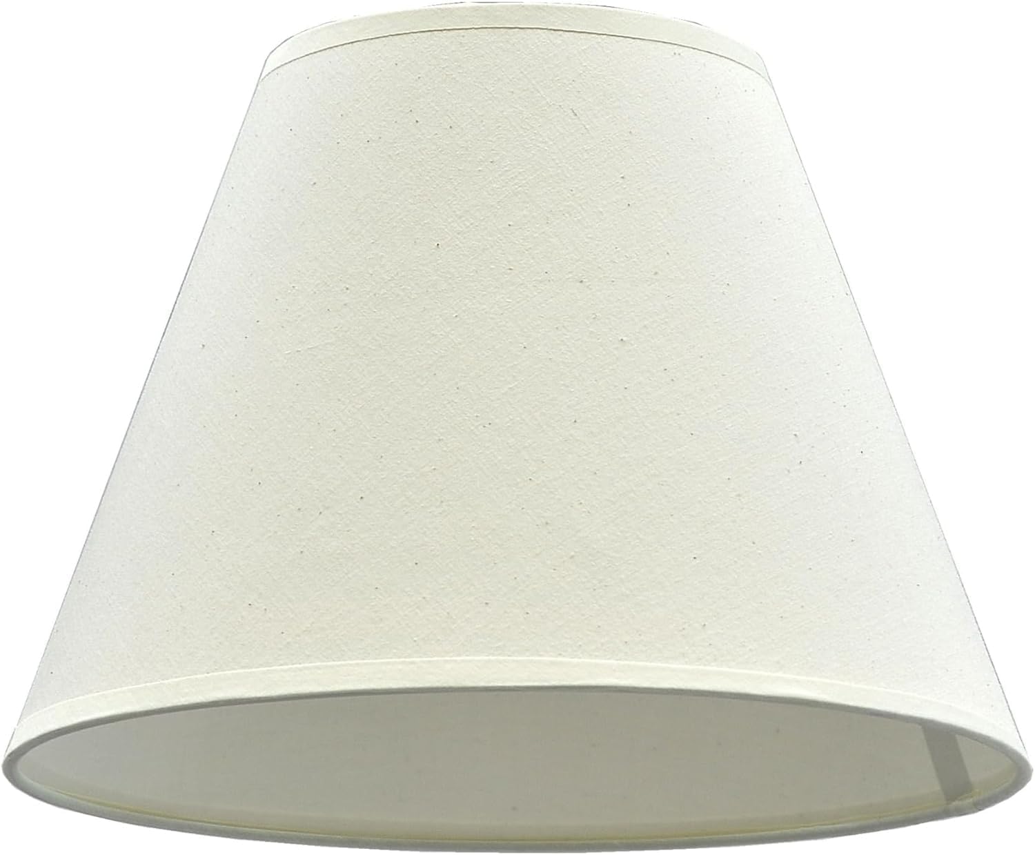 Aspen Creative 32030B Transitional Empire Shape Spider Construction Lamp Shade in Eggshell, 6" Top x 12" Bottom x 9" Slant Height