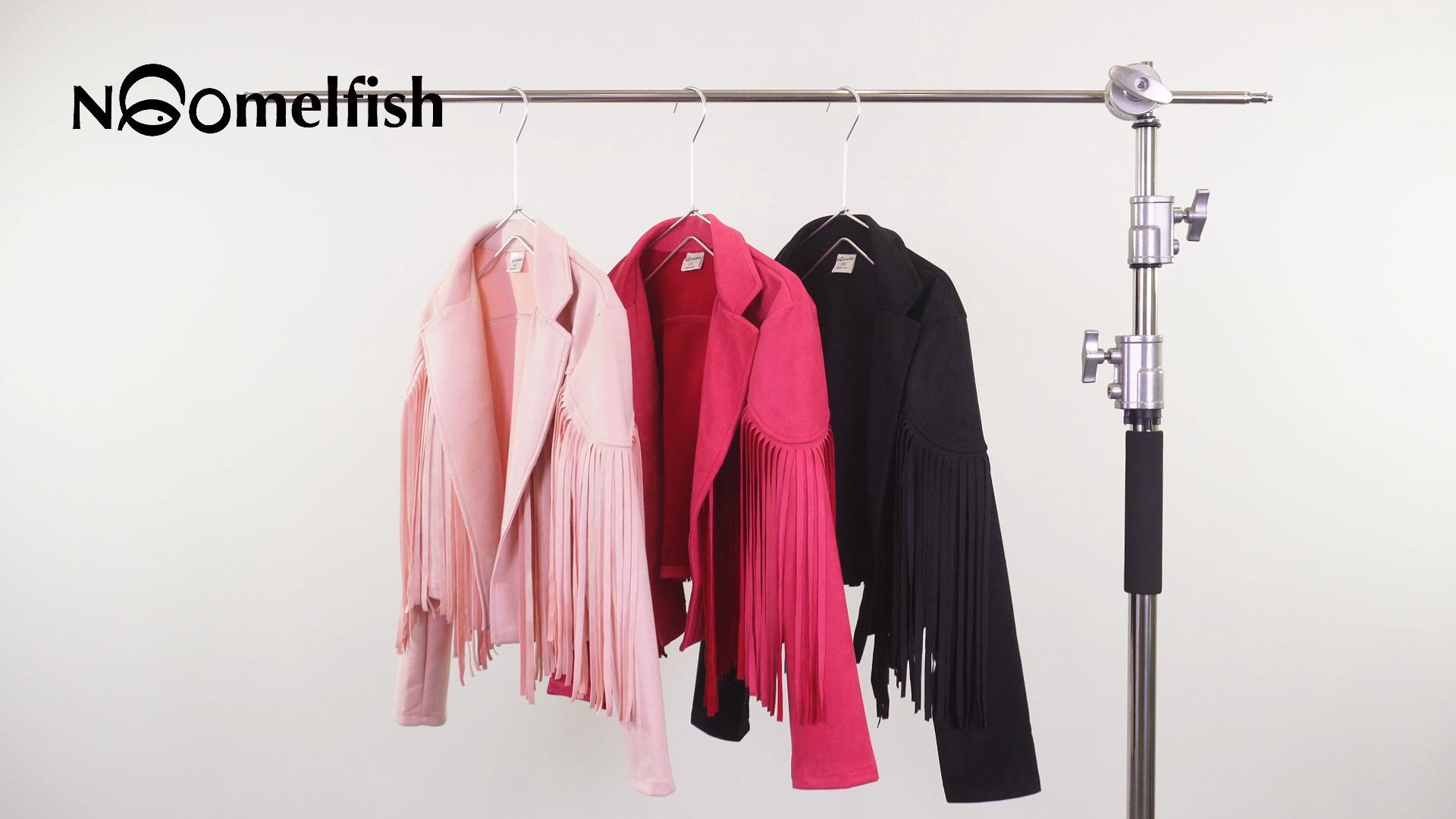 Amazon.com: Noomelfish Girls Fringe Faux Suede Leather Jackets