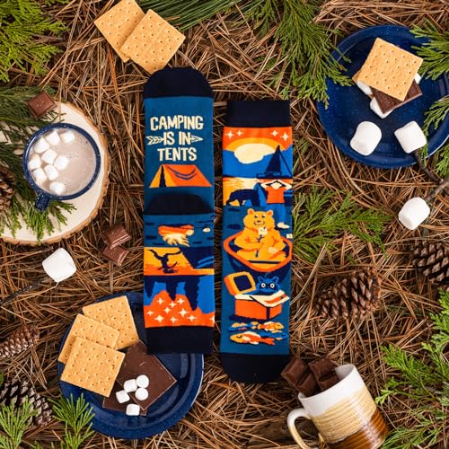 Image of Outdoors Socks Hiking Camping Gift for Nature Lovers Men & Women Holiday