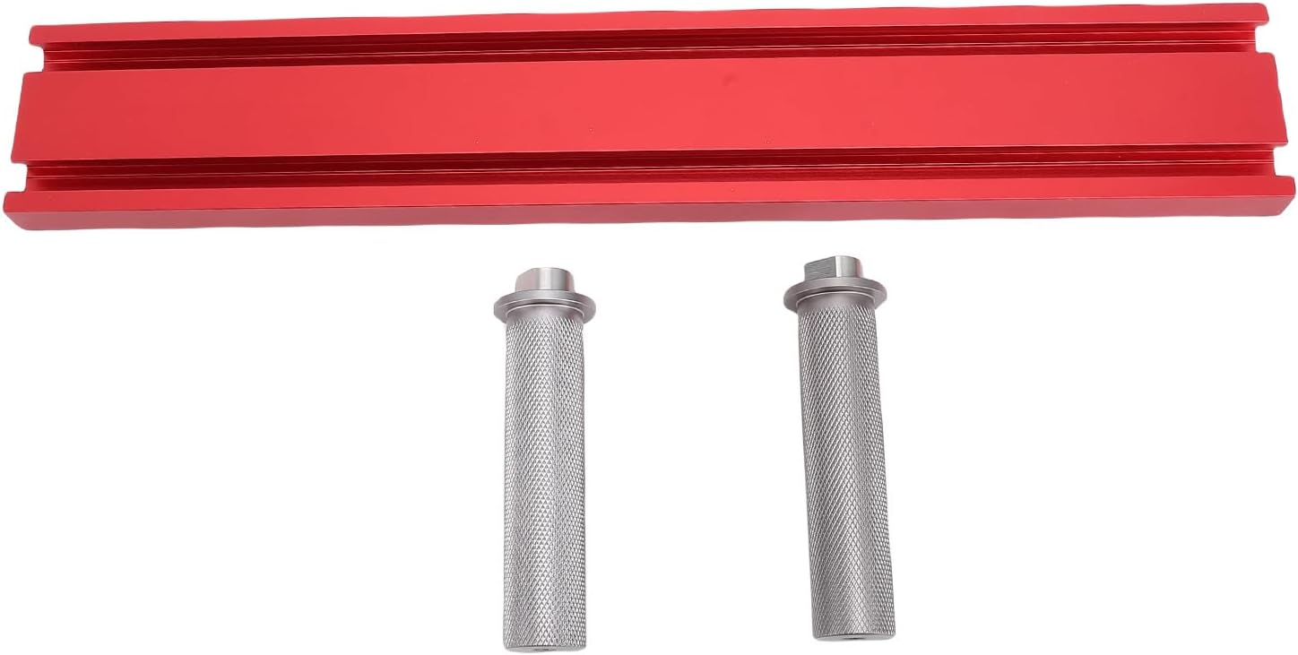 19mm Sliding Slot Fence Kit Aluminum Alloy Saw Table Dog Hole Fence Bench Fence with 2 Stops for Woodworking Saw Table Workbench Drill Press
