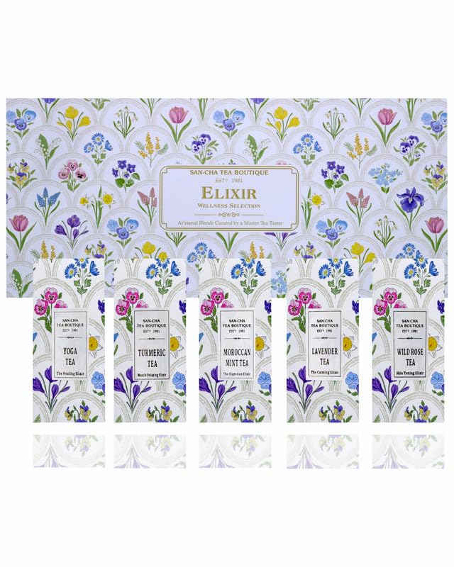 SAN-CHA Tea Boutique, Elixir Selection, Tea Gift Box, 5 Immunity ...