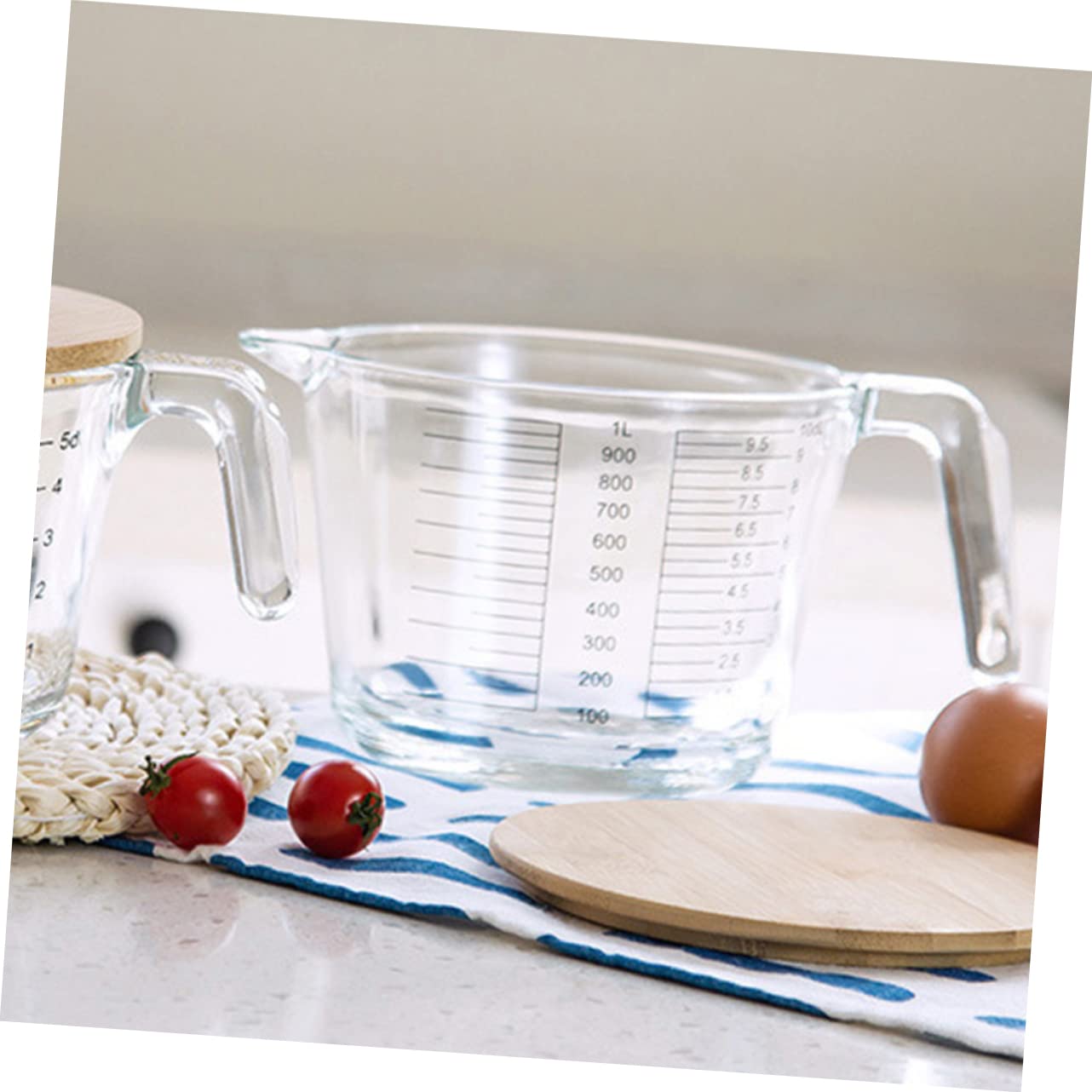Messbecher aus Glas mit Skala, Hitzebeständig für Creme und Flüssigkeiten
