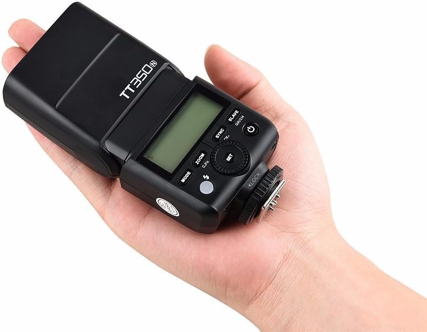 Godox TT350N 2.4G Wireless HSS 1/8000s GN36 TTL Autoflash,LCD Panel 0.1-2.2s Recycle Time,Compatible for Nikon D800 D700 D7100 D7000 D5200 D5100 D5000 D300 D300S D3200 D3100 D3000 D200 D70S D810 etc