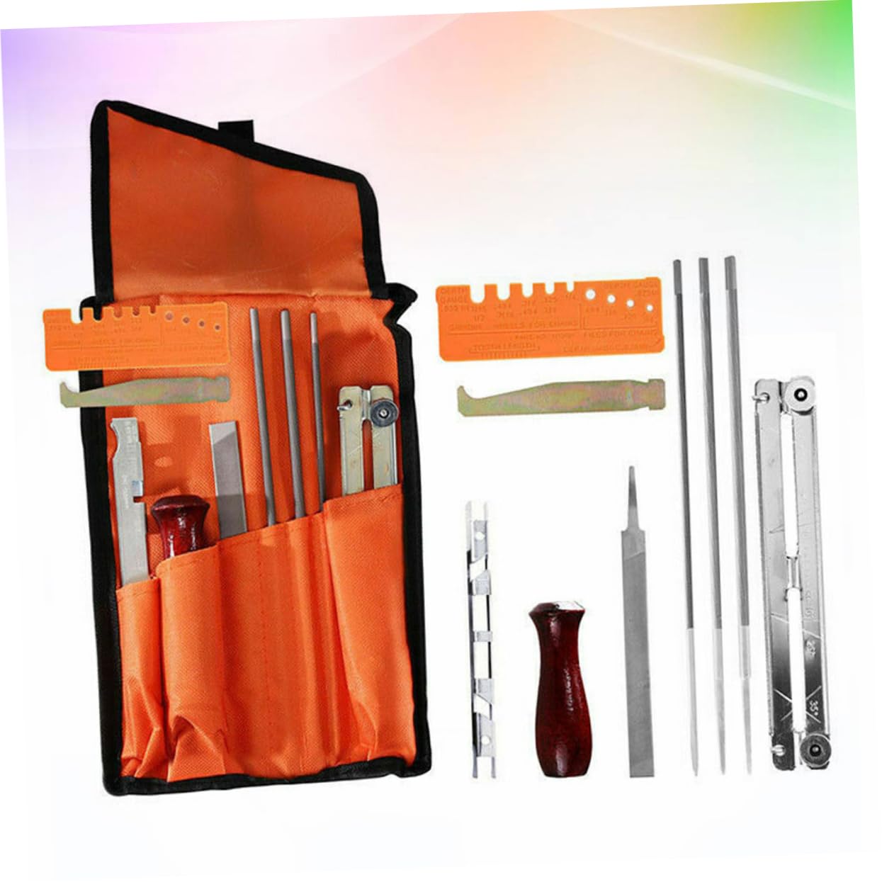 Kit De Limado Para Motosierras 10 Piezas Afilador De Cadena Durable y Resistente