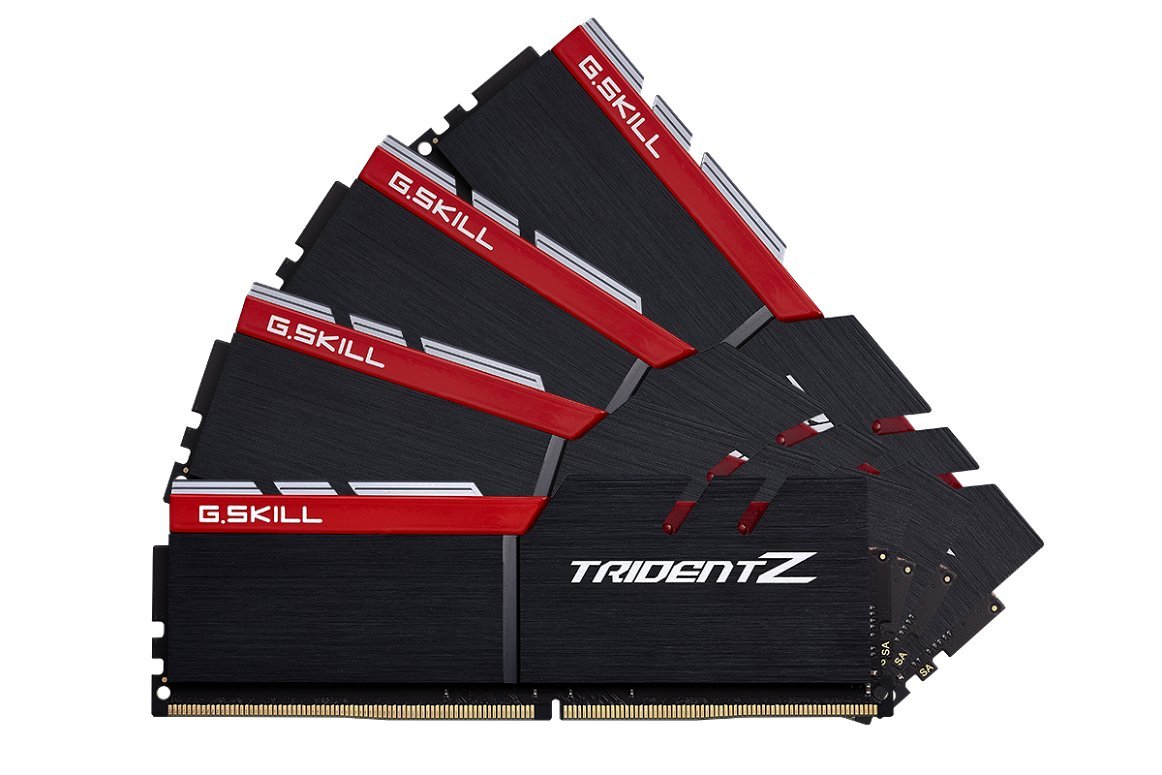 Memória DDR4 - 64GB (4x 16GB) / 3.400MHz - G.Skill Trident Z - F4