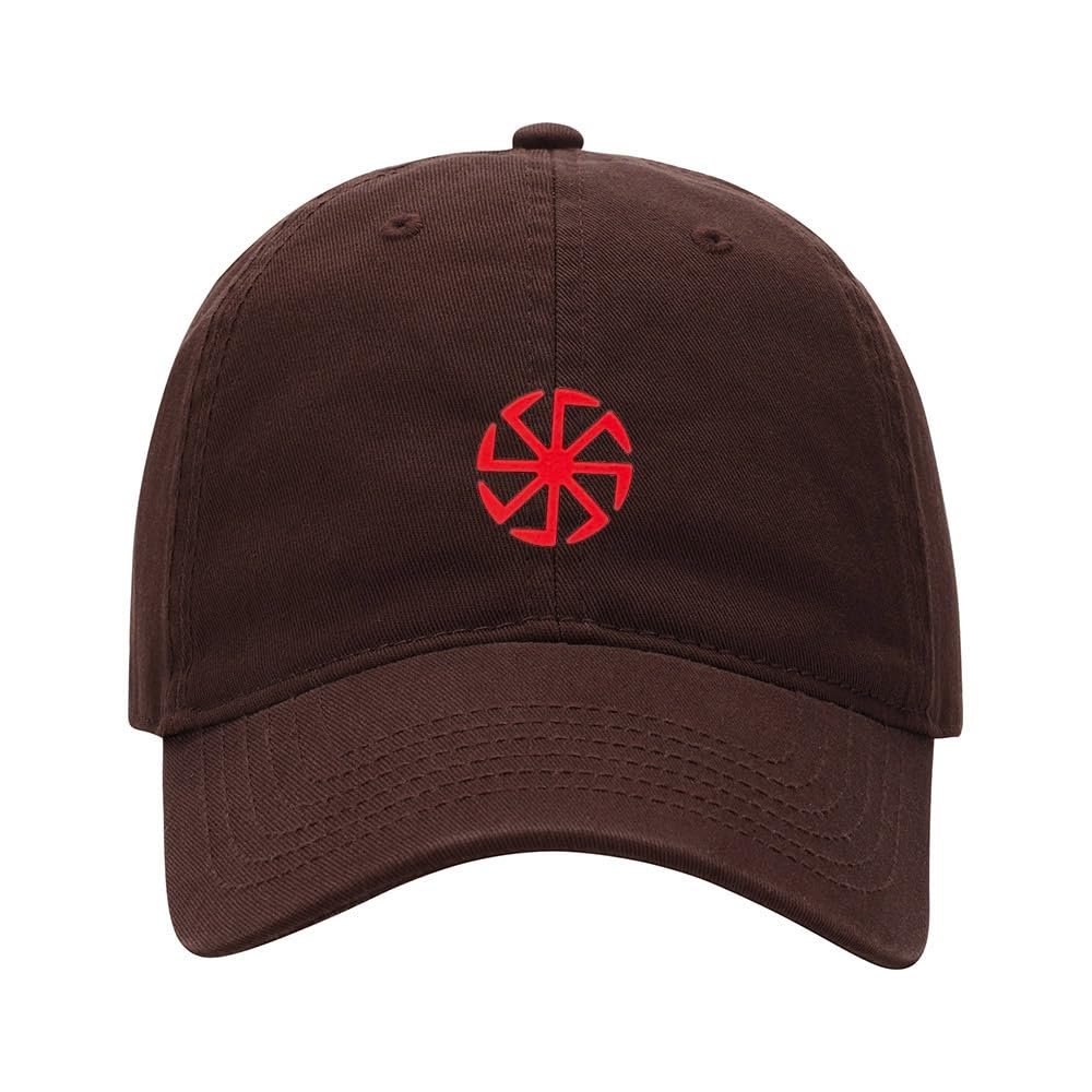 Baseball Cap Men Women Red Viking Rune Embroidered Unisex Classic Adjustable Strapback Dad Hat