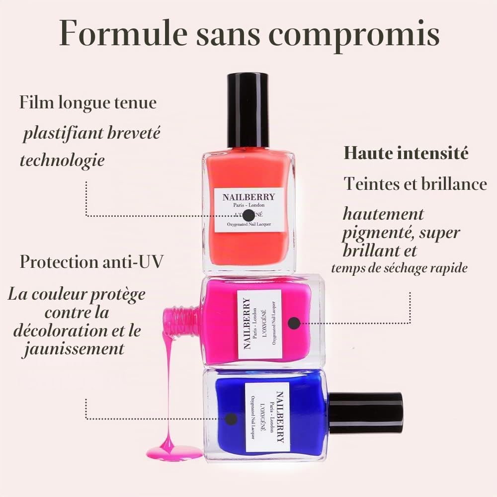 Nailberry 2 in 1 Bare Essentials Oxygenated Base and Top Coat 15 ml