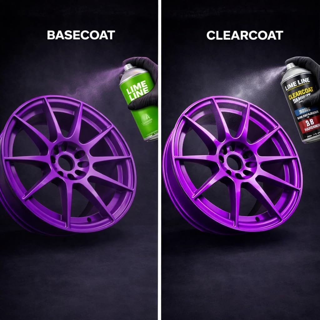 LiME LiNE Automotive Spray Paint, Chameleon Color Changing Urethane Basecoats Aerosol - Finish with High Gloss Double Shot 2K Clearcoat System (Chameleon (Purple + Red + Green))