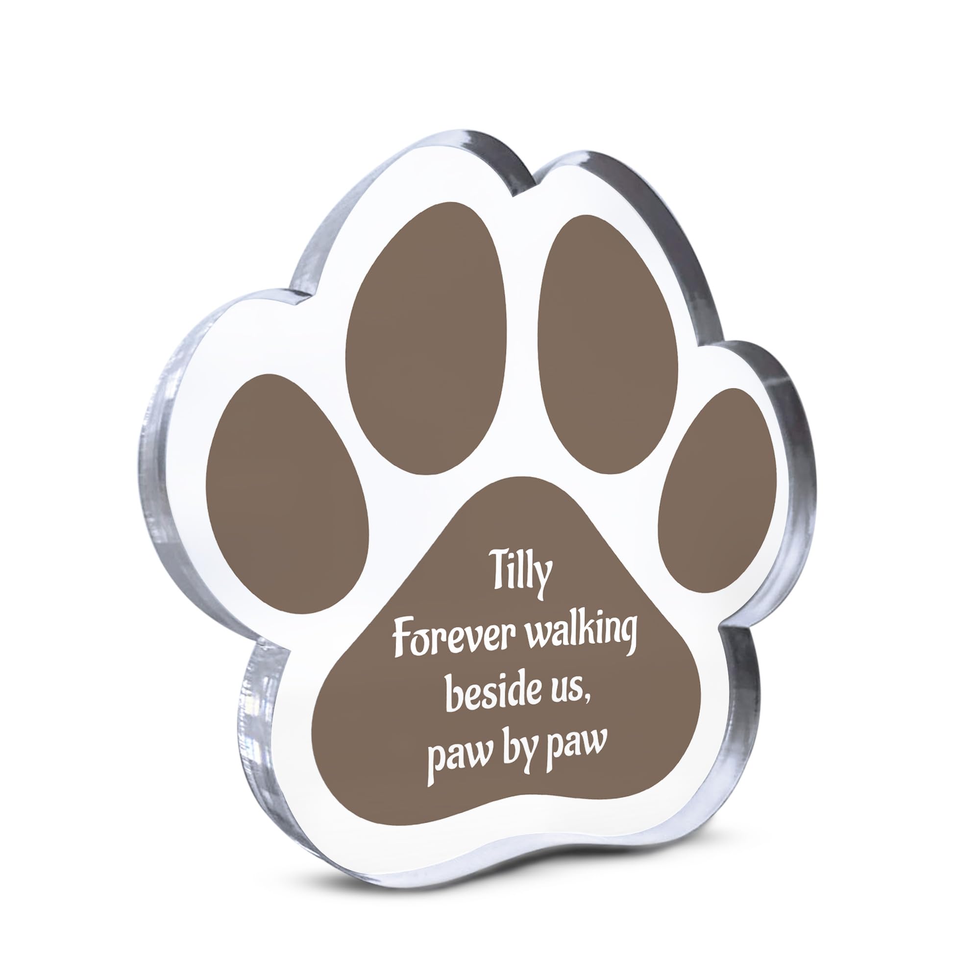 RED OCEAN Personalised Pet Memorial Plaque For Dog Cat Puppy Memorial Gift For Dog Lover Remembrance Plaque In Memory Sign For Pet Home Decor (Pet Memorial Sign 5)
