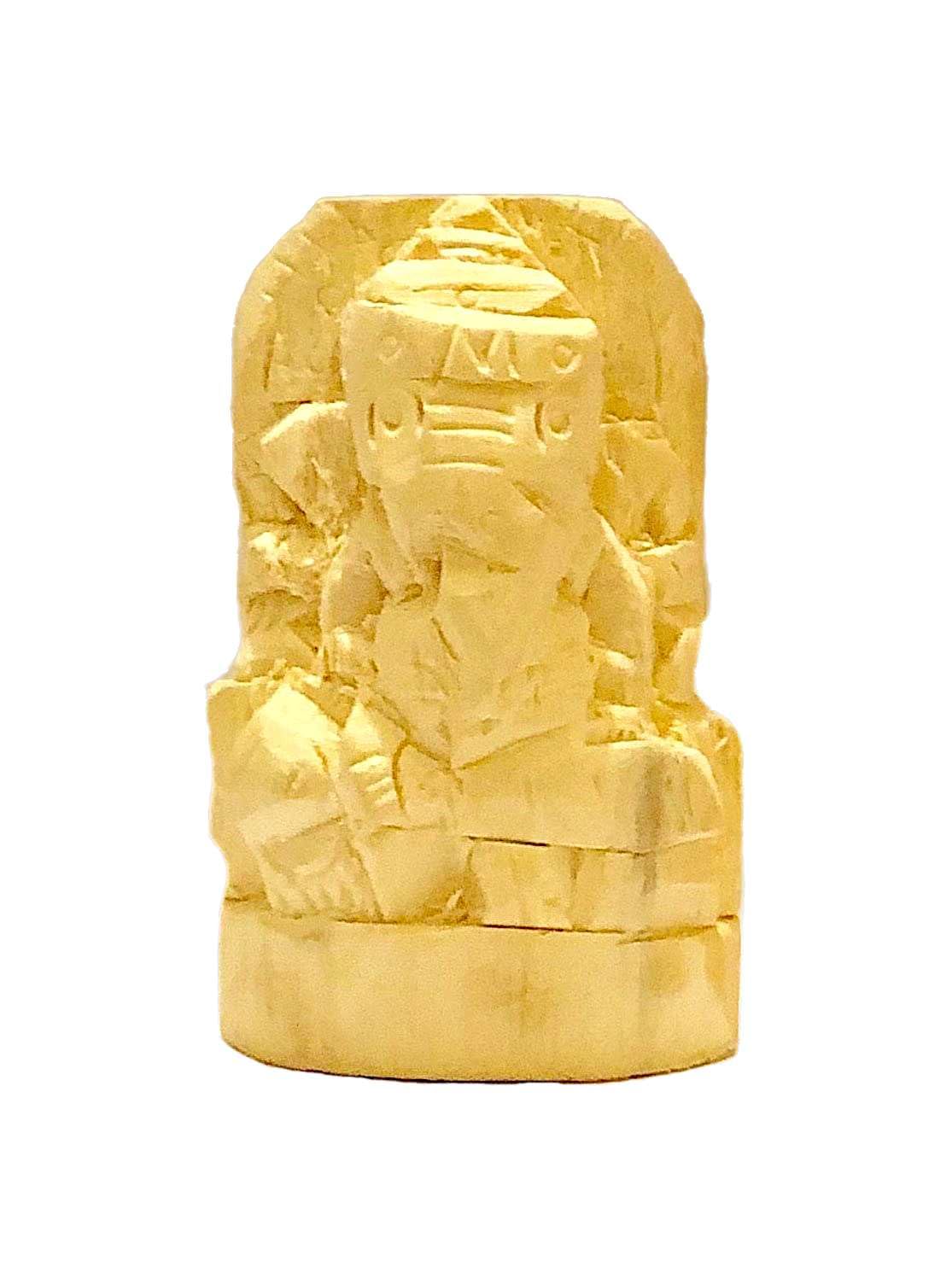 ishaSpirituals Swetarka Ganapati Original Aak Roots Handcrafted Natural Swetharka Ganesha Idol Valampuri Vellerukku Vinayagar for Puja