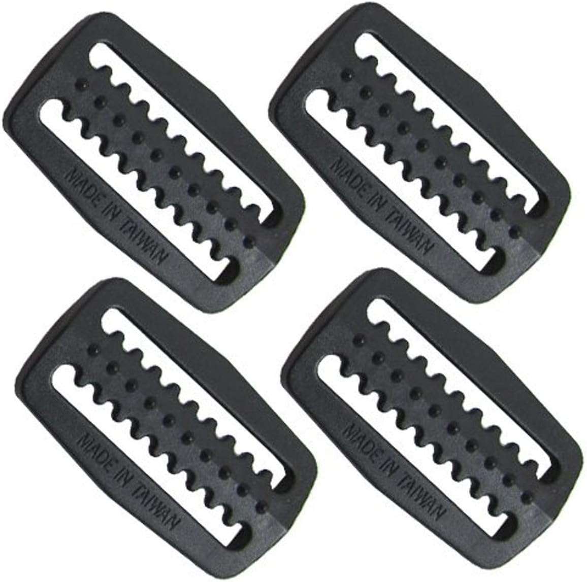 Scuba Choice Scuba Diving Plastic Weight Belt Webbing Keeper Retainer (4-Piece) Pack Set, Black