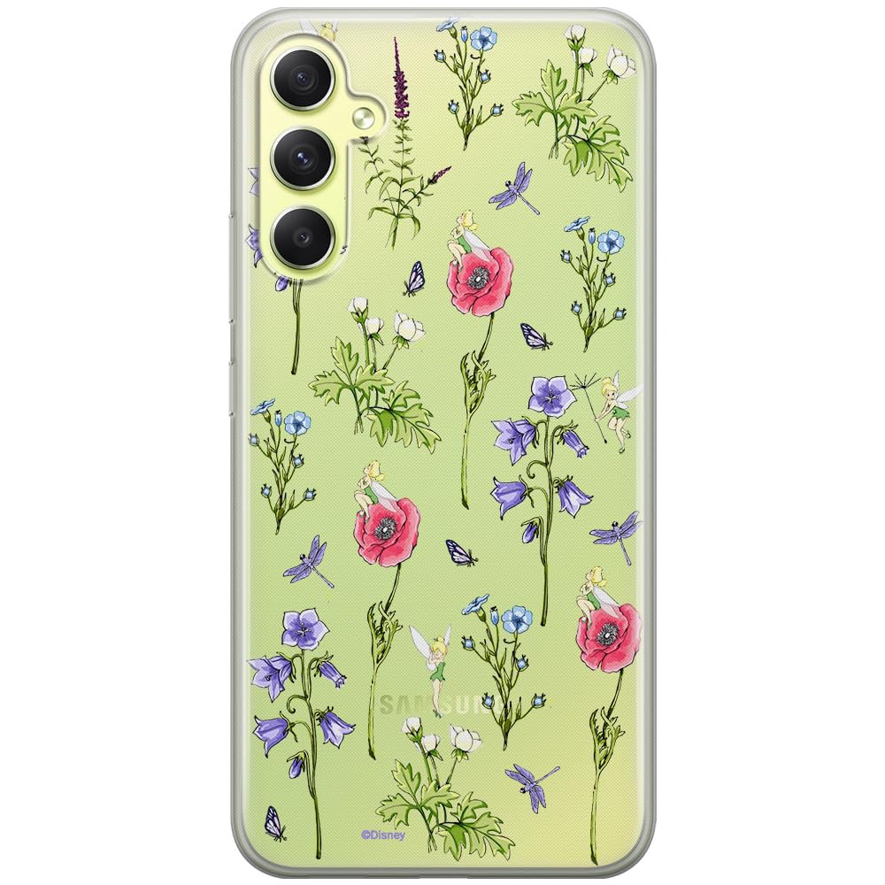 ERT GROUP mobile phone case for Samsung A34 5G original and officially Licensed Disney pattern Tinker Bell 004 optimally adapted to the shape of the mobile phone, partially transparent
