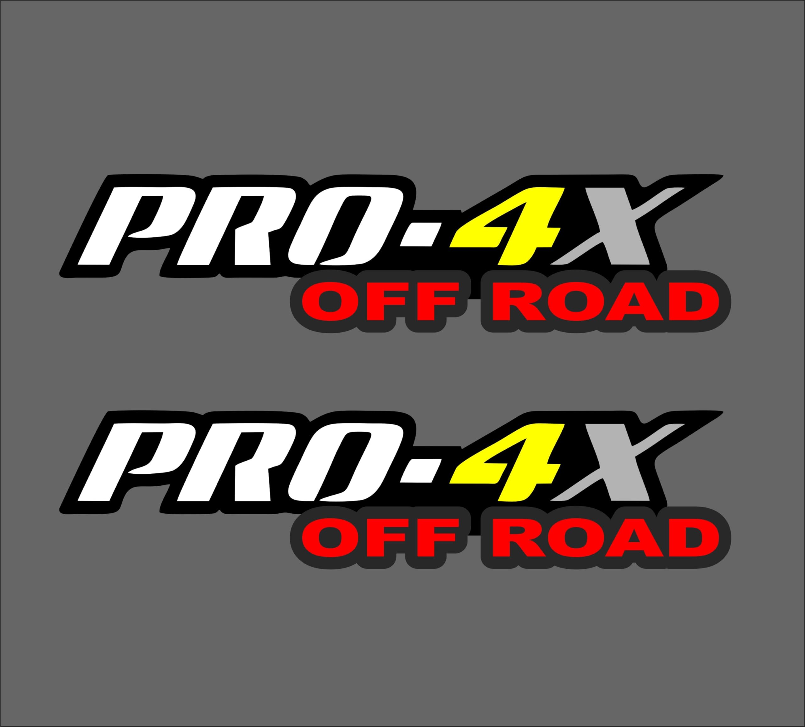 Compatible with Nissan Frontier Decals or Titan Truck Off Road Decals, 4x4 Stickers, set of two identical Pro Decals.
