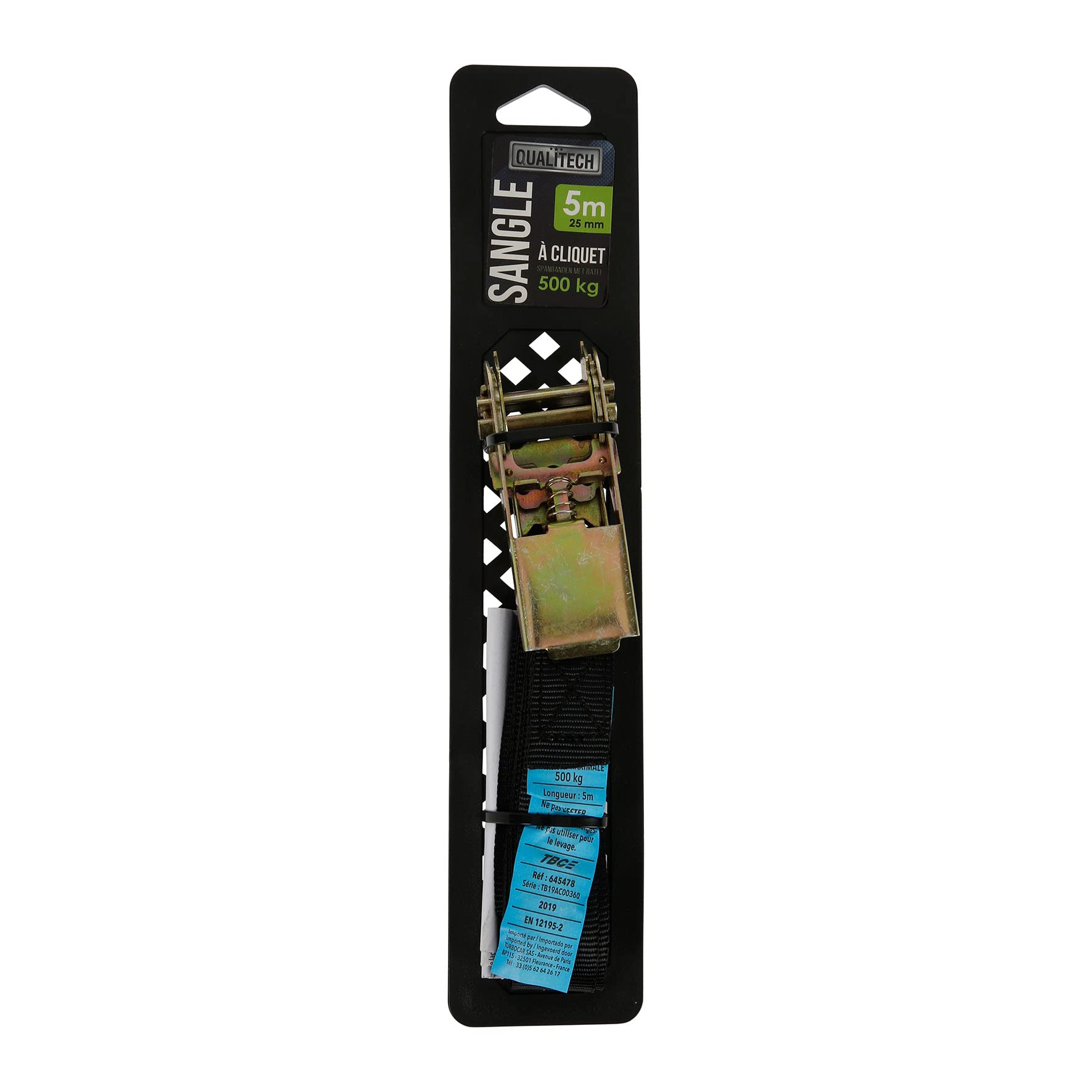 Turbocar T-645478 Anchor Strap with Ratchet, Multicolor