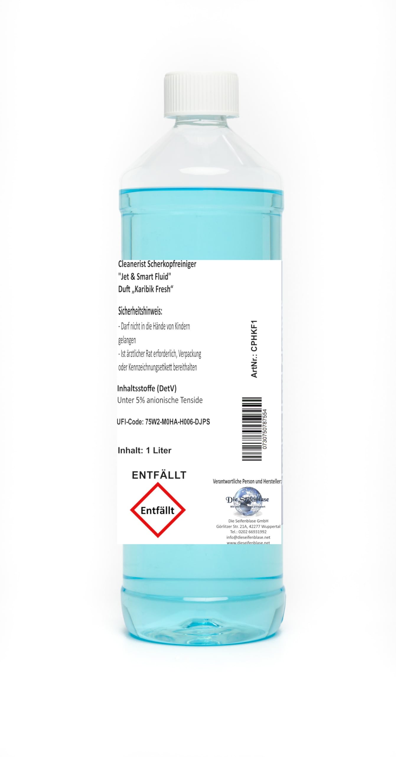 cleanerist Jet & Smart Fluid Liquide de nettoyage Idéal pour rasoir Philips 1250 x – 1260 X – 1280 x – 1290 x – RQ1250 – rq1260 – rq1261 – RQ1280 – RQ1290 –-6 x 1 L