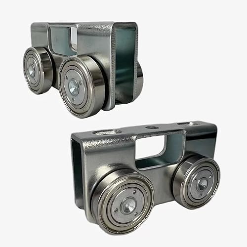 Ensamble de carretilla mejorado de 4 ruedas modelo U con cuatro rodamientos sin ruido 2 piezas para uso con canal de puntal de 1-58 pulgadas de